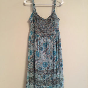 Mudd Blue Floral High-Low Sundress in Women